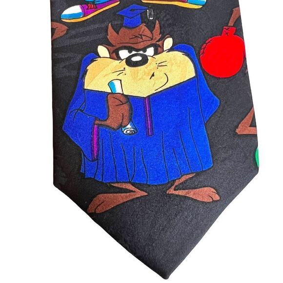 Looney Tunes Novelty Tie featuring the Tazmanian Devil - Picture 9 of 10